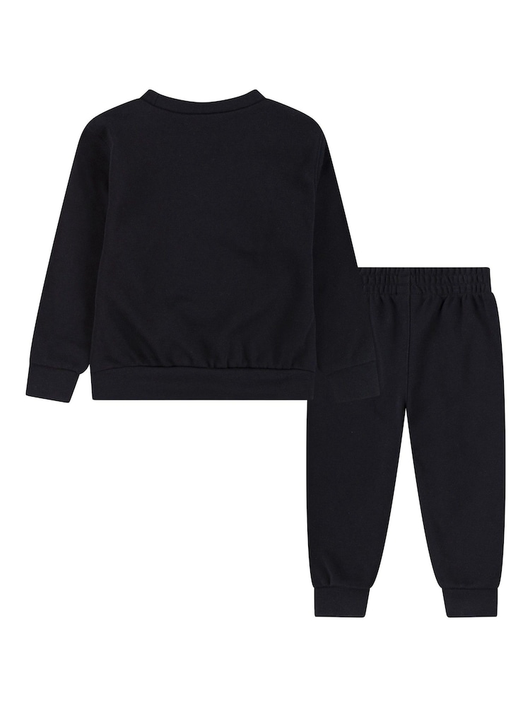 Nike Black Little Kids Future Utility Crew Tracksuit - Image 2 of 4