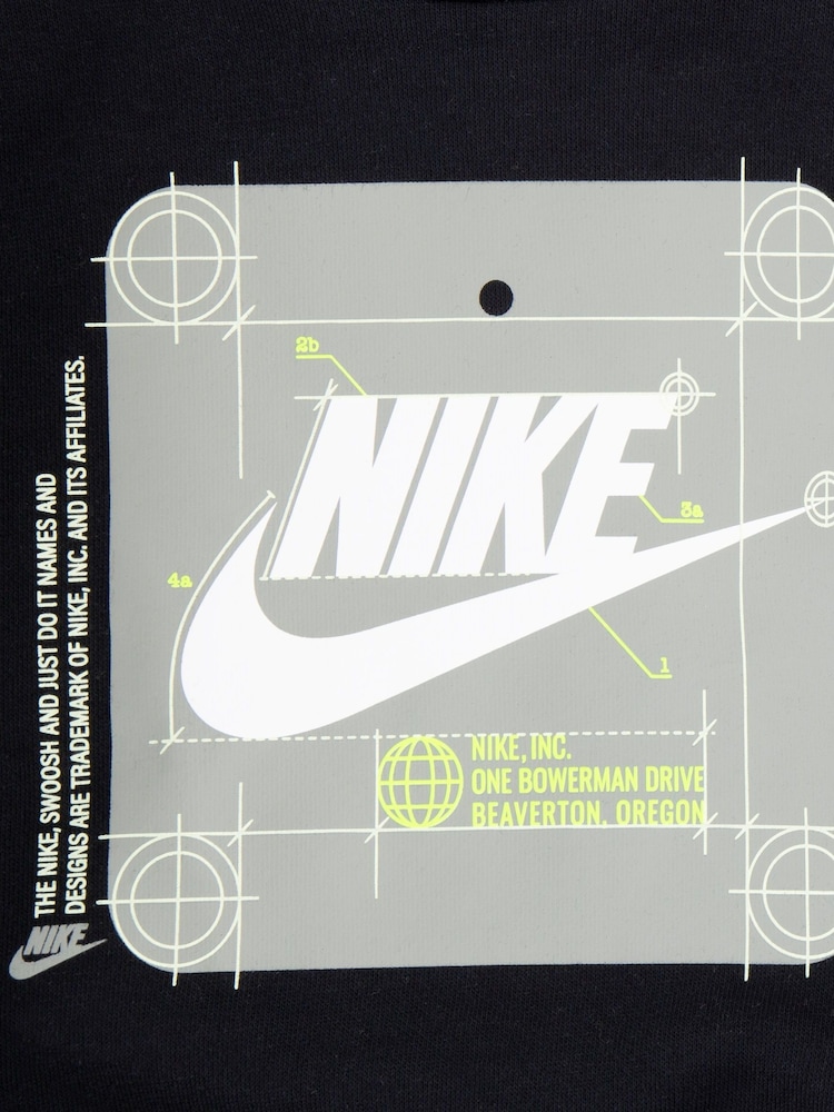 Nike Black Little Kids Future Utility Crew Tracksuit - Image 4 of 4 Nike Black Little Kids Future Utility Crew Tracksuit - Image 4 of 4