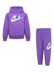 Jasnofioletowy - Dziecięcy dres Nike Club Fleece - Image 1 of 7