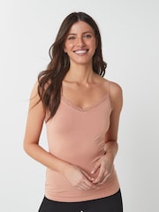 Nude/Dark Nude Lace Trim Vests 2 Pack - Image 2 of 8