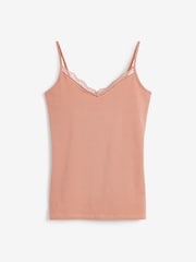 Nude/Dark Nude Lace Trim Vests 2 Pack - Image 7 of 8