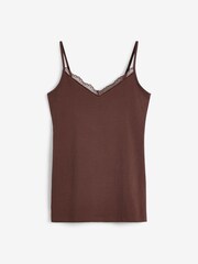 Nude/Dark Nude Lace Trim Vests 2 Pack - Image 8 of 8