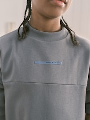 Grey Utility Short Sleeve Sweat and Shorts Set (3-16yrs) - Image 4 of 8