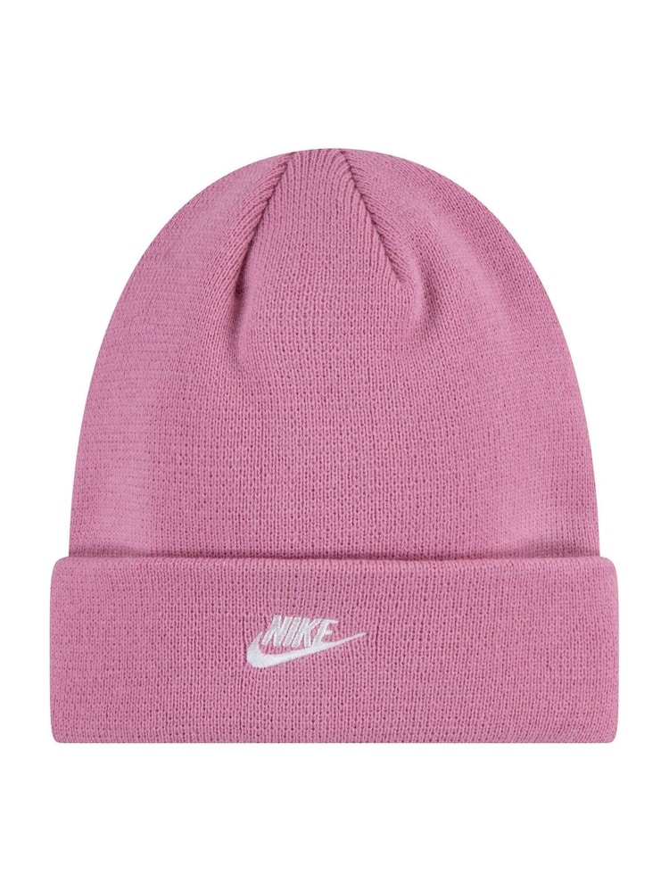 Różowy - Dzianinowy zestaw Nike Club dla starszych dzieci: czapka beanie i rękawiczki (8–15 lat) - Image 4 of 4