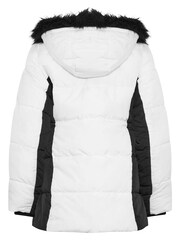 Long Tall Sally Black Colourblock Puffa Coat - Image 2 of 2
