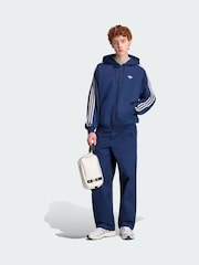 adidas Originals Blue Adicolor Oversize Full-Zip Hoodie - Image 2 of 5