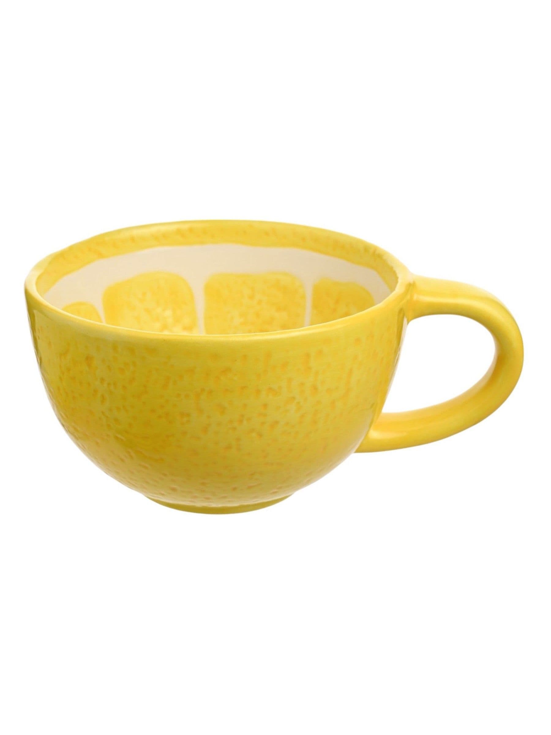 Hestia Unisex Yellow Widdop Lemon Slice Mug - Image 1