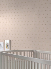 Cath Kidston Pink Rose Spaced Stripe A4 Wallpaper Sample - Image 1 of 5