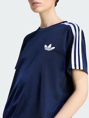 adidas Originals Blue Firebird T-Shirt - Image 5 of 6