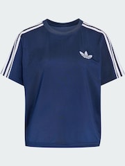 adidas Originals Blue Firebird T-Shirt - Image 6 of 6