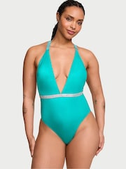 Victoria's Secret Capri Sea Blue Shine Strap Swimsuit - Image 1 of 3