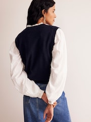 Boden Blue Eva Cashmere Tank - Image 2 of 6