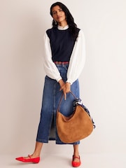 Boden Blue Eva Cashmere Tank - Image 3 of 6