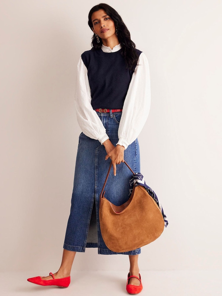 Boden Blue Eva Cashmere Tank - Image 3 of 6