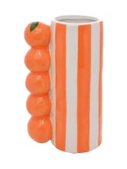 Widdop Orange Striped Vase - Image 2 of 3