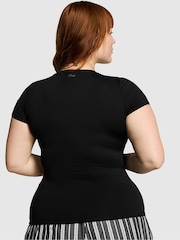 Victoria's Secret PINK Pure Black Soft Stretch T-Shirt - Image 2 of 3