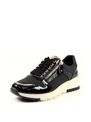 Lunar Sammy Faux Leather Trainers - Image 4 of 8