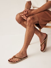 Tan/Brown Flip Flops - Image 1 of 5