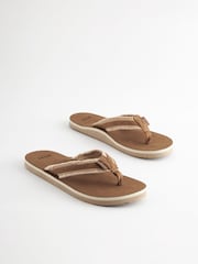 Tan/Brown Flip Flops - Image 2 of 5