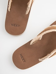 Tan/Brown Flip Flops - Image 3 of 5