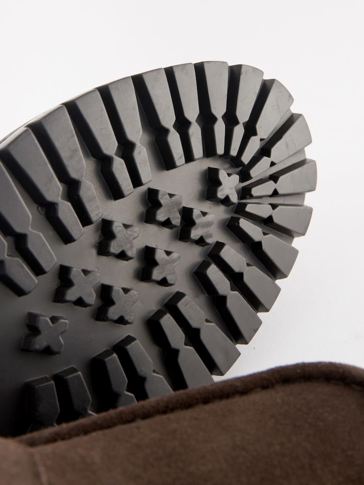 Brown Suede Cleated Loafers - Image 6 of 6