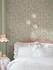 Cath Kidston Sage Strawberry A4 Wallpaper Sample - Image 5 of 5