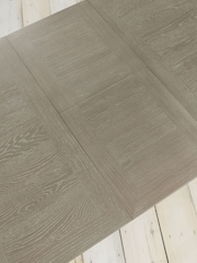 Bentley Designs Grey Bergen Washed Oak Extending Dining Table - Image 10 of 10