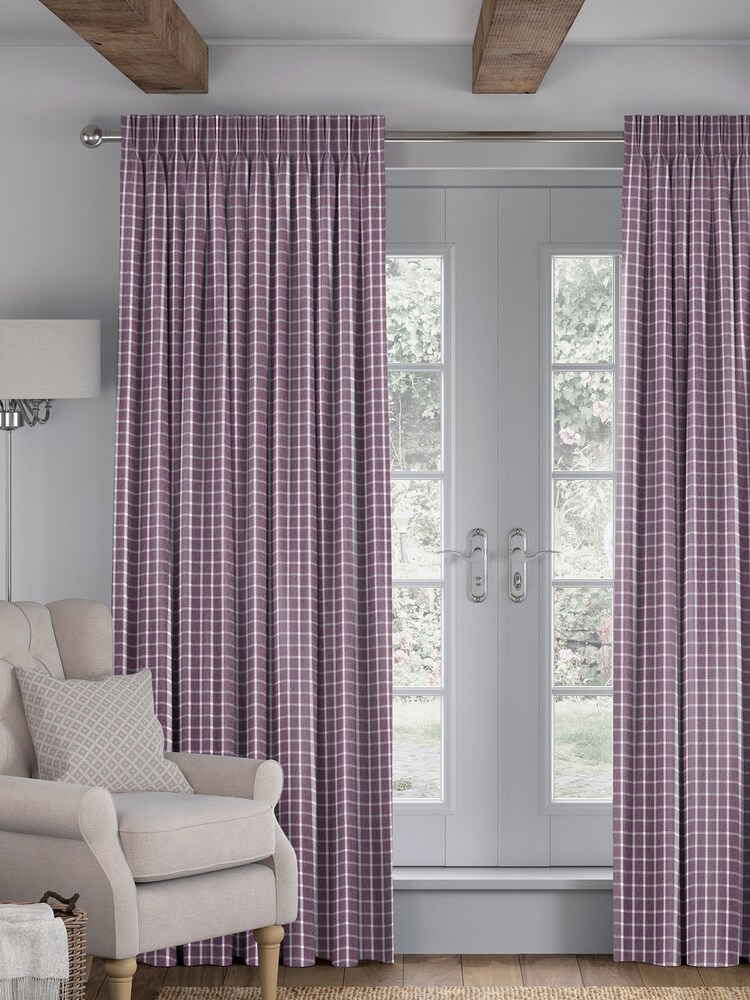 Mulberry Purple Malvern Made To Measure Curtains - Image 1 of 8