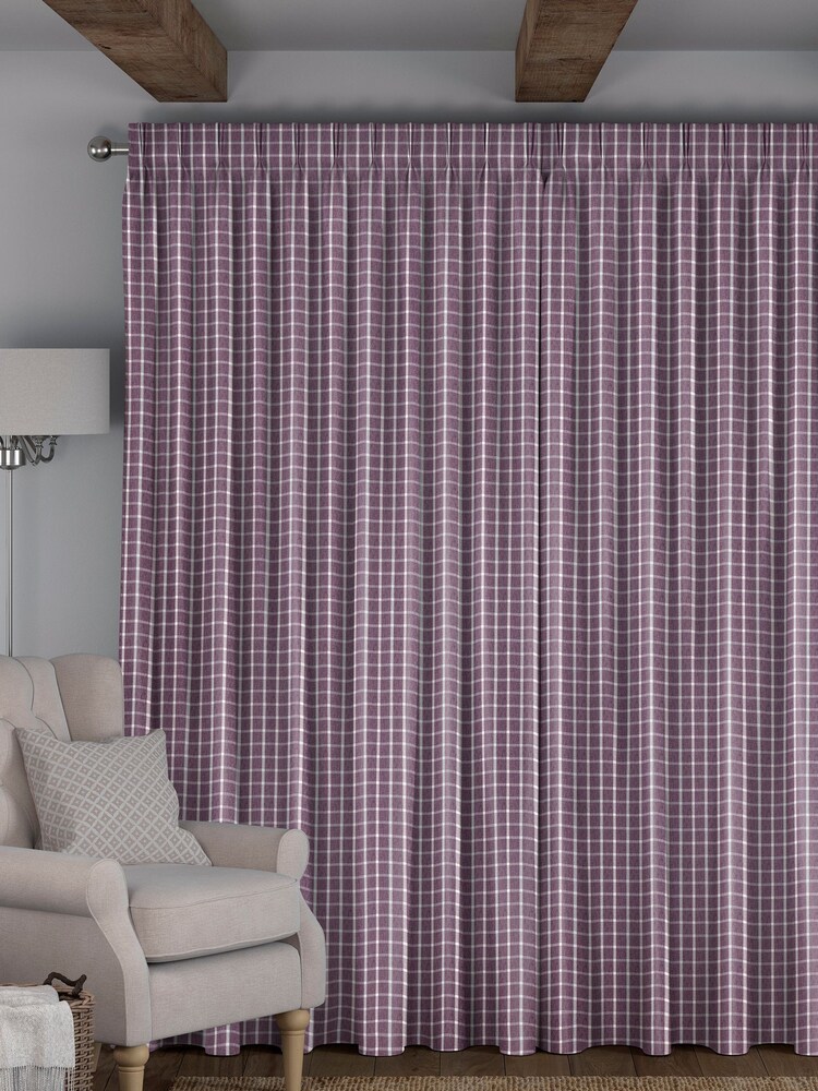 Mulberry Purple Malvern Made To Measure Curtains - Image 2 of 8