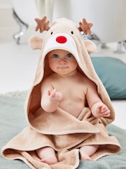 Toalha com capuz JoJo Maman Bébé Character - Imagem 1 de 5