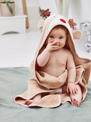 Toalha com capuz JoJo Maman Bébé Character - Imagem 3 de 5