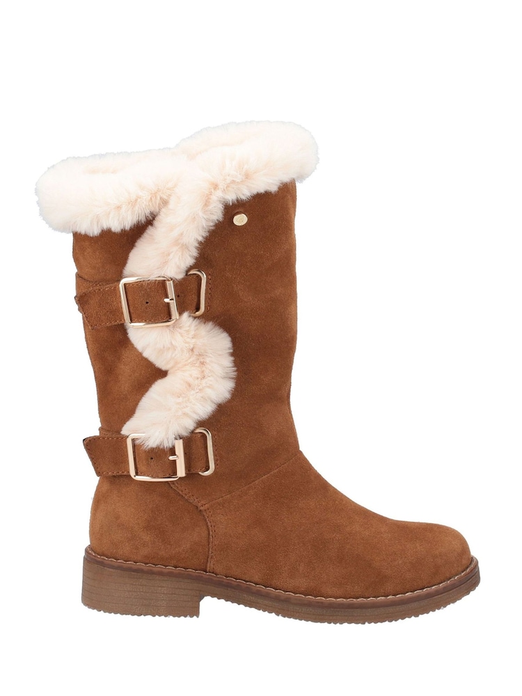 Tan - Hush Puppies Megan Mittelhohe Stiefel - Bild 1 von 3 Tan - Hush Puppies Megan Mittelhohe Stiefel - Bild 1 von 3