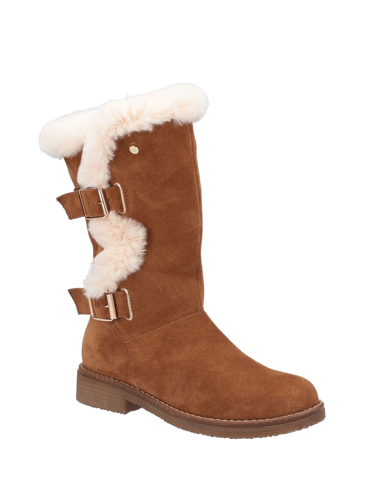 Tan - Hush Puppies Megan Mittelhohe Stiefel - Bild 2 von 3 Tan - Hush Puppies Megan Mittelhohe Stiefel - Bild 2 von 3