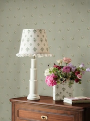Cath Kidston Sage Rose Spaced Stripe A4 Wallpaper Sample - Image 5 of 5
