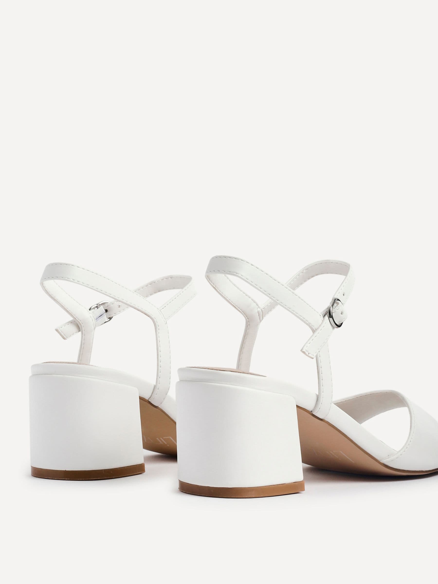 Buy Linzi White Darlene Block Heeled Sandals from the Next UK