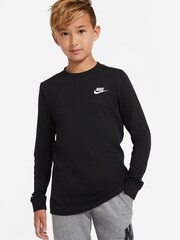 Schwarz - Nike Futura Langärmeliges Shirt - Bild 1 von 7