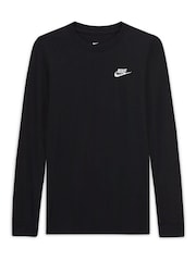 Schwarz - Nike Futura Langärmeliges Shirt - Bild 5 von 7