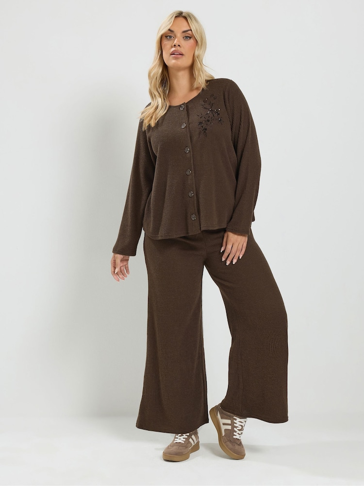 Yours Curve Soft Touch Top & Joggers Set - Imagen 1 de 7 Yours Curve Soft Touch Top & Joggers Set - Imagen 1 de 7