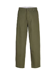 Зелений - JACK & JONES JUNIOR Barrel Fit Chino Joggers - Image 5 of 6