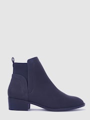 Novo Black Wide Fit Dacre Flat Ankle Chelsea Boots - Image 2 of 4
