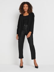 M&Co Black Coated Straight Leg Jeans - Image 2 of 4