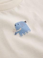 Cream Elephant Long Sleeve Embroidered T-Shirt (3mths-7yrs) - Image 3 of 4