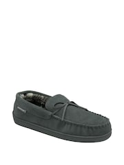 Grau - Dunlop Herren Mokassins aus echtem Veloursleder - Bild 1 von 4