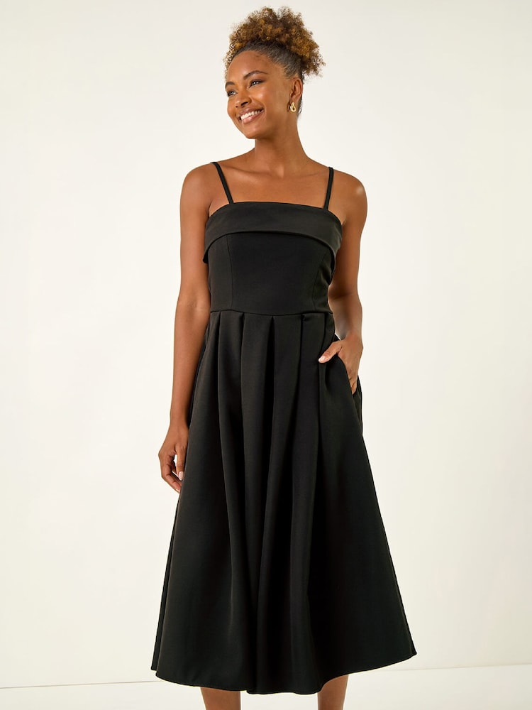 bardot black midi dress Buy Roman Scuba from Next USA Finish:Rose Gold SCHL005959_B_XXL Navy Blue Velvet V-Neck Strapless The thigh