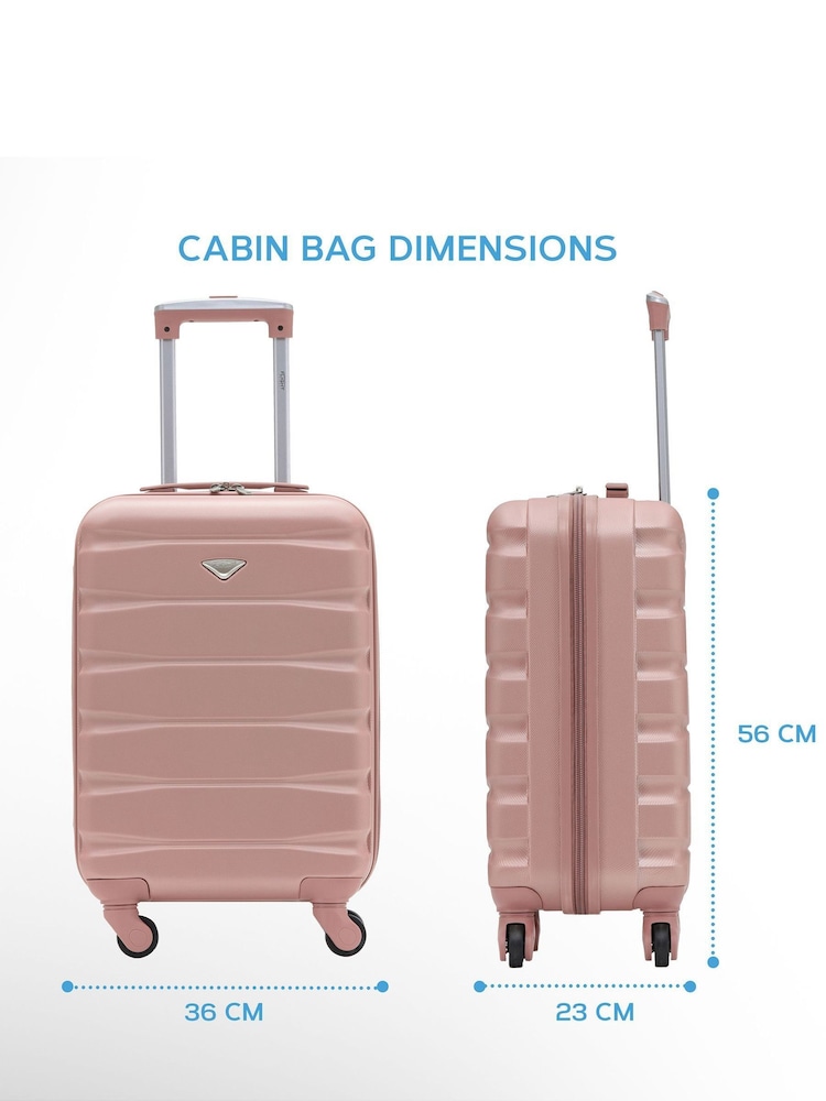 Flight Knight 56x36x23cm 4 Wheel ABS Hard Case Cabin Carry On Hand Luggage - Image 2 of 7