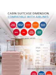 Flight Knight 56x36x23cm 4 Wheel ABS Hard Case Cabin Carry On Hand Luggage - Image 6 of 7