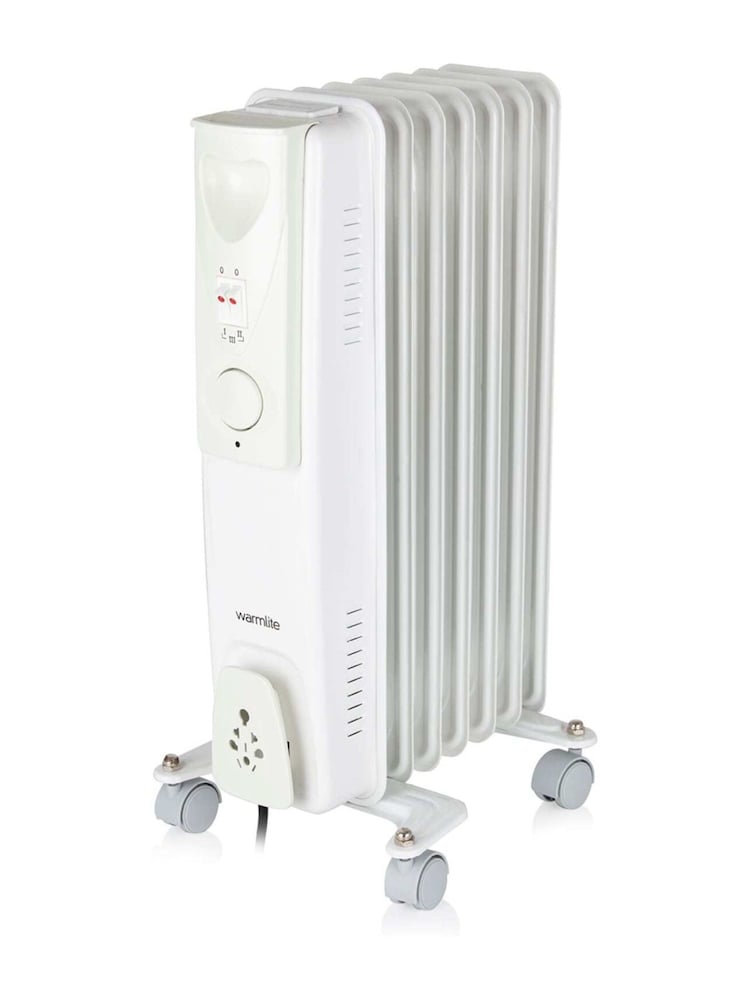 Warmlite White 1500W 7 fin Oil Filled Radiator - Image 1 of 5 Warmlite White 1500W 7 fin Oil Filled Radiator - Image 1 of 5