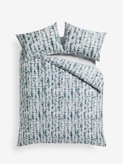 French Connection Blue Akari Washed Cotton Duvet Cover and Pillowcase Set - Image 3 of 3