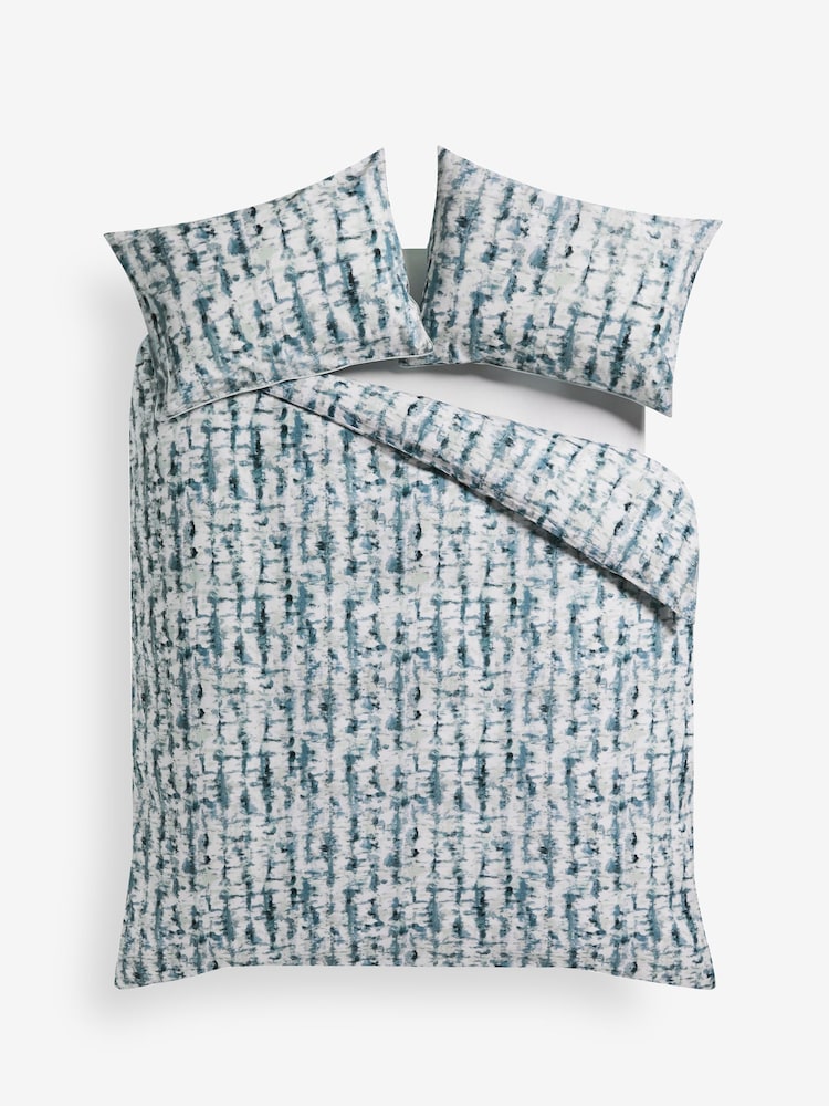 French Connection Blue Akari Washed Cotton Duvet Cover and Pillowcase Set - Image 3 of 3