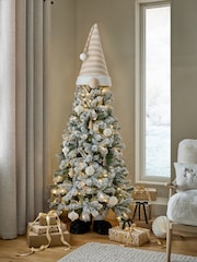 White Snowy Lit Gonk 6ft Christmas Tree - Image 1 of 6